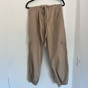 Women's Tan Jogger Pants